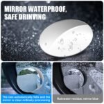 Anubhav Janni Blind Spot MirrorBlind Mirror for Car Rear View Convex With Adjustable Swivel Mount Water Resistant Easy Installation Universal Fit Cars Trucks And Bikes Round (Pack Of 2 Pcs) - Image 5