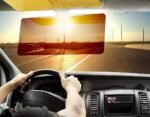 Anubhav Janni Hd Visor Glass HD for Car Day and Night Polarized Sun Visor Anti Glare UV Blocking Protection Vehicle Windshield Sunshade Clearer Vision Safe Driving Car Extension (Pack Of 1 Pcs) - Image 2