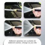 Anubhav Janni Black Metal Spray Gun With Trigger High Pressure Water Gun And Nozzle Ergonomic Handle Metal Rubber Mini Washer Car Wash Multi Pattern (Pack Of 1 Pcs) - Image 4