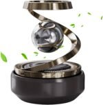 Avantara Creation Solar Car Air Freshener Solar Powered Rotating Aromatherapy Diffuser Refillable Eco Friendly Dashboard Purifier for Interior Aroma Freshener (Pack Of 1 Pcs)