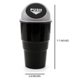 Avantara Creation Car Trash Bin Interior Accessories Dustbin Mini Bin Compact Garbage Bike Bin Storage Glass Dust Universal Size Fits in All Bin Car Can Car Bucket Bag (Pack Of 2 Pcs) - Image 3