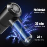 Anubhav Janni 3 In 1 Car Vacuum Cleaner in Portable With Blower Powerful Suction Reusable And USB Rechargeable Wireless Handheld For Car Home Travel Cordless Rechargeable (Pack Of 1 Pcs) - Image 4