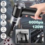 Anubhav Janni 3 In 1 Car Vacuum Cleaner in Portable With Blower Powerful Suction Reusable And USB Rechargeable Wireless Handheld For Car Home Travel Cordless Rechargeable (Pack Of 1 Pcs) - Image 6