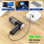 Anubhav Janni 3 In 1 Car Vacuum Cleaner in Portable With Blower Powerful Suction Reusable And USB Rechargeable Wireless Handheld For Car Home Travel Cordless Rechargeable (Pack Of 1 Pcs) - Image 8