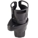 Anubhav Janni Car Drink Cup Holder Organizer Universal Vehicle Expander Adjustable for Large Bottles Coffee Mugs Tumblers Durable Interior Storage Adapter Dual Rotating Base (Pack Of 1 Pcs)