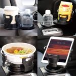 Avantara Creation Car Drink Cup Holder Organizer Universal Vehicle Expander Adjustable for Large Bottles Coffee Mugs Tumblers Durable Interior Storage Adapter Dual Rotating Base (Pack Of 1 Pcs) - Image 2