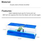 Avantara Creation Titanic Wave Cruise Ship Liquid Decoration And Iceberg That No Longer Sinks Suitable For Car Bedroom Bathroom Sensory Play Desk Paperweight Interior Dashboard (Pack OF 1 Pcs) - Image 7