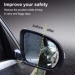 Anubhav Janni Anti fog Film(oval) Bike Car Anti Fog Film Oval Shaped  Mirror Rainproof Anti Water Protective Sticker Safe Driving Royal Enfield Thunderbird Adventure Universal (Pack Of 2 Pcs) - Image 2