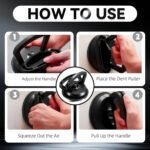 Avantara Creation Suction Cup Dent Remover Car Puller Heavy Duty Strong Grip Handle For Lifting Dents Glass Tiles Mirrors Lifter Object Moving Unit Mini Powerful Handheld Auto Body (Pack Of 2 Pcs) - Image 5