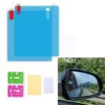 Avantara Creation Anti Fog Film(square) Car Anti Fog Film For Mirror Window Water Protective Sticker For Anti Glare Anti Scratch Rainproof Compatible With Aura Facelift (Pack Of 2 Pcs)