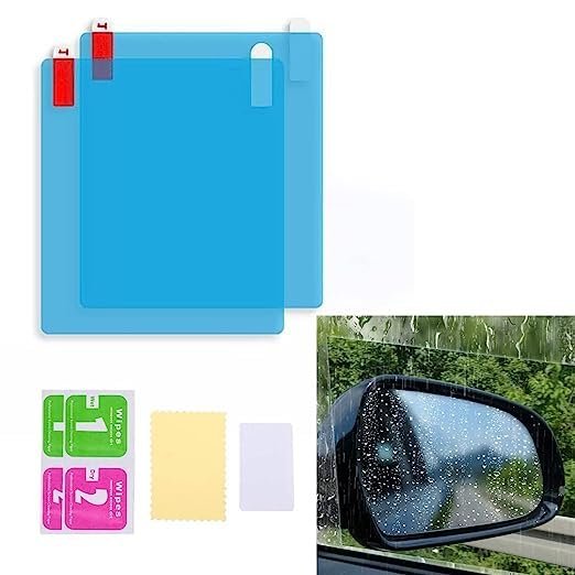 Avantara Creation Anti Fog Film(square) Car Anti Fog Film For Mirror Window Water Protective Sticker For Anti Glare Anti Scratch Rainproof Compatible With Aura Facelift (Pack Of 2 Pcs) Avantara Creation Anti Fog Film(square) Car Anti Fog Film For Mirror Window Water Protective Sticker For Anti Glare Anti Scratch Rainproof Compatible With Aura Facelift (Pack Of 2 Pcs) - Image 1
