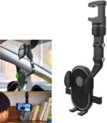 Avantara Creation Retractable Car Phone Holder Rotatable and Mount Stand Kitchen Bed Degree Rotation Mobile Universal Fit for All Phones Hands Free Car Home Office (Pack Of 1 Pcs)