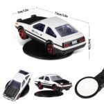 Anubhav Janni Car Dashboard Drift Mini Model Drifting With Self Adhesive Base Alloy Initial D Decor Charm Desk Room Birthday Gift Red Model Interior Accessories For Decoration (Pack Of 1 Pcs) - Image 3