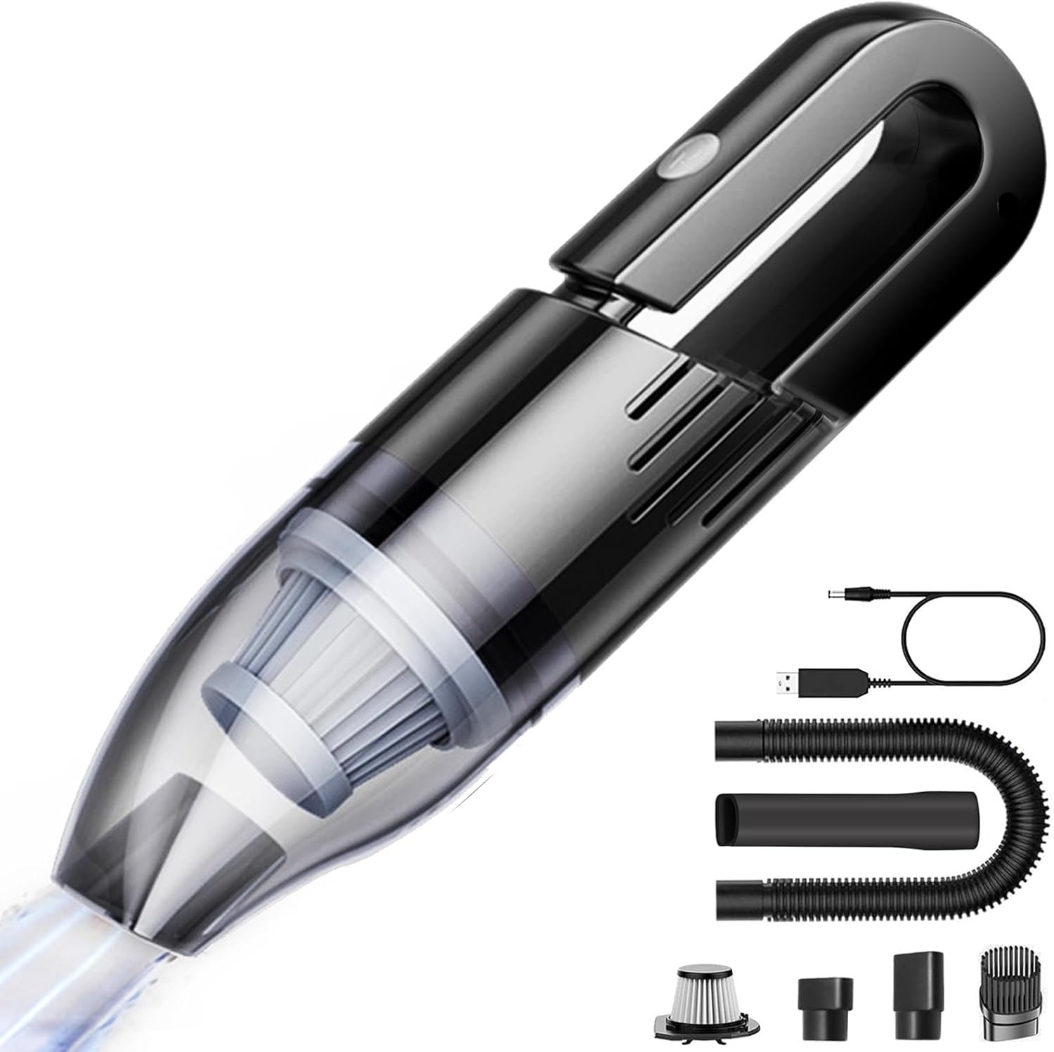 Avantara Creation Portable Powerful Car Vacuum Cleaner Swiss Premium Wireless For Home Car Living Room Dust Collection Lighting Pet Hair with Motor Home Office Motor Suction (Pack Of 1 Pcs) Avantara Creation Portable Powerful Car Vacuum Cleaner Swiss Premium Wireless For Home Car Living Room Dust Collection Lighting Pet Hair with Motor Home Office Motor Suction (Pack Of 1 Pcs) - Image 1