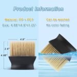 Avantara Creation Car Interior Cleaning Dust Brush AC Vents Brush Soft Duster Tool Automotive Dashboard Dirt Cleaner Black Auto Brushes Duster Bristles Detailing Dusting Dashboard (Pack Of 2 Pcs) - Image 3