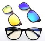 Avantara Creation Magic Vision Sunglass With Magnet Lenses Rectangular Sunglasses with Interchangeable Magnetic Lightweight Stylish Eyewear Quick Swap Design Sun Glasses (Set Of 1) - Image 4