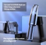 Anubhav Janni Q19 Wireless Car Vacuum Cleaner Handheld Portable Rechargeable Home Office Mini Cordless Black (Pack Of 1 Pcs) - Image 3