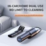 Anubhav Janni Q19 Wireless Car Vacuum Cleaner Handheld Portable Rechargeable Home Office Mini Cordless Black (Pack Of 1 Pcs) - Image 4