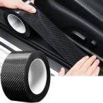 Avantara Creation Car Door Sill Tape (3cm) Carbon Fiber Protector Anti Scratch Waterproof PVC Protection Film Bumper Guard Scuff Plate Edge Interior Protective High Anti Scratch (Pack Of 1 Pcs) - Image 2