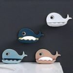 Anubhav Janni Fish Soap Dish Holder Self Draining Double Layers Shape Plastic Adhesive Waterproof Wall Mounted Bar Organizer Rack For Bathroom No Drill with Drainage Bathroom (Pack Of 2 Pcs) - Image 3