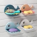 Anubhav Janni Fish Soap Dish Holder Self Draining Double Layers Shape Plastic Adhesive Waterproof Wall Mounted Bar Organizer Rack For Bathroom No Drill with Drainage Bathroom (Pack Of 2 Pcs) - Image 7