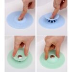 Anubhav Janni Silicon Sink Stopper Hair Catcher Drain Stopper Flex Silicone Strainer for Shower Bathtub Tub Floor Drain Kitchen Plug Sealer Kitchen Bathroom Water Bathtub (Pack Of 2 Pcs) - Image 5