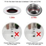 Anubhav Janni Silicon Sink Stopper Hair Catcher Drain Stopper Flex Silicone Strainer for Shower Bathtub Tub Floor Drain Kitchen Plug Sealer Kitchen Bathroom Water Bathtub (Pack Of 2 Pcs) - Image 6