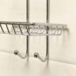 Anubhav Janni Wall Mounted Double Layer Soap Dish Holder Soap Dispensers Self Adhesive Stainless Steel Waterproof Kitchen Bathroom Soaps Storage Rack with 2 Hook for Home (Pack Of 1 Pcs) - Image 6