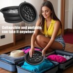 Anubhav Janni Silicone Ice Bowl Face Bath for With Built In Tray Collapsible Facial Small Reusable Cold Plunge Basin Is Portable Perfect Home Use Camping Travel Spa Tool (Pack Of 1 Pcs) - Image 3