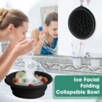 Anubhav Janni Silicone Ice Bowl Face Bath for With Built In Tray Collapsible Facial Small Reusable Cold Plunge Basin Is Portable Perfect Home Use Camping Travel Spa Tool (Pack Of 1 Pcs) - Image 6