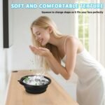 Anubhav Janni Silicone Ice Bowl Face Bath for With Built In Tray Collapsible Facial Small Reusable Cold Plunge Basin Is Portable Perfect Home Use Camping Travel Spa Tool (Pack Of 1 Pcs) - Image 8