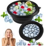 Anubhav Janni Silicone Ice Bowl Face Bath for With Built In Tray Collapsible Facial Small Reusable Cold Plunge Basin Is Portable Perfect Home Use Camping Travel Spa Tool (Pack Of 1 Pcs) - Image 9