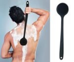 Anubhav Janni Silicone Bath Brush Long Handle 2 in 1 Brushes For Men Women Back Cleaning Bathing Scrubber Shower Soft Body With Handle BPA Free Hypoallergenic Flexible (Pack Of 1 Pcs) - Image 5