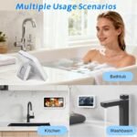 Anubhav Janni Waterproof Shower Phone Holder Holder Rotation Case High Sensitivity Cover Box for Bathroom Wall Kitchen Compatible With Cell Phones HD Touch Screen Rotation (Pack Of 1 Pcs) - Image 6