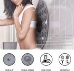 Anubhav Janni Round Bathroom Foot Mat Bath mat Floor mats Anti Slip for Rubber Shower Massager Non Grip Suction Cups Soft Absorbent And Non Slip Bathroom Shower Toilet (Pack Of 1 Pcs) - Image 3