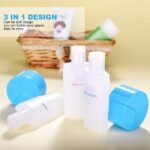 Anubhav Janni 3 In 1 Plastic Shampoo Bottle In Leak Proof Travel bottle Set Small Empty Liquid Containers for Make up Cosmetic Toiletry Lotion Body wash Squeezable Refillable (Pack Of 1 Pcs) - Image 6