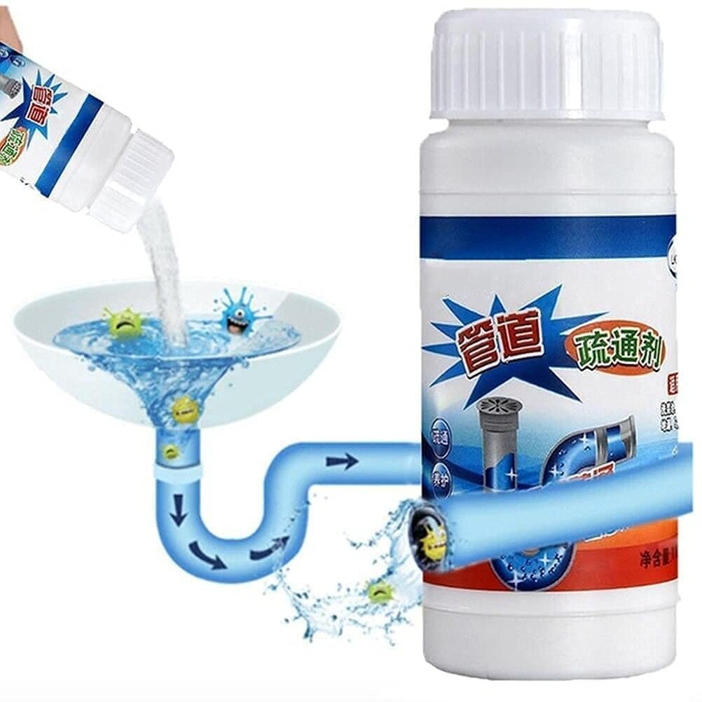 Anubhav Janni Pipe Dredging Agent Cleaner Block Remover Instant Action Drain Powder Powerful Sink Drain Cleaner Powder Kitchen Toilet Dredging Sink Drain Powder Cleaning (Pack Of 2 Pcs) Anubhav Janni Pipe Dredging Agent Cleaner Block Remover Instant Action Drain Powder Powerful Sink Drain Cleaner Powder Kitchen Toilet Dredging Sink Drain Powder Cleaning (Pack Of 2 Pcs) - Image 1