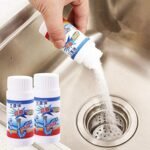 Anubhav Janni Pipe Dredging Agent Cleaner Block Remover Instant Action Drain Powder Powerful Sink Drain Cleaner Powder Kitchen Toilet Dredging Sink Drain Powder Cleaning (Pack Of 2 Pcs) - Image 2