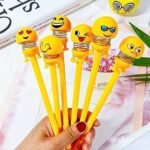 Anubhav Janni Smiley Emoji Pen Pens Cute Face Writing Kids Students Fun Stationery School Office Homework Journaling Gifting Creative Expression Smooth Ink Cutest Bright Emoji (Pack Of 2 Pcs) - Image 4