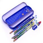 Anubhav Janni Space Stationary Kit Kids Pencil Case Set Stationery With Box Theme Galaxy Design School Supplies Combo Birthday Return Gift Cartoon Printed kit Case For Girls Boys (Set Of 1) - Image 3