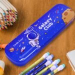 Anubhav Janni Space Stationary Kit Kids Pencil Case Set Stationery With Box Theme Galaxy Design School Supplies Combo Birthday Return Gift Cartoon Printed kit Case For Girls Boys (Set Of 1) - Image 5