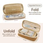 Anubhav Janni Special Pencil Pouch Mincerfit Canvas Case For Girls Boys Large Aesthetic Expandable Special Pen Bag Stationery Storage Organizer Compartments School Office (Pack Of 1 Pcs) - Image 2