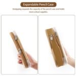 Anubhav Janni Special Pencil Pouch Mincerfit Canvas Case For Girls Boys Large Aesthetic Expandable Special Pen Bag Stationery Storage Organizer Compartments School Office (Pack Of 1 Pcs) - Image 5