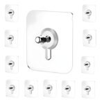 Anubhav Janni Bolt Sticker Self Adhesive Wall Screw Hook Punch-Free Wall-Mounted Transparent No Nails Drill Waterproof for Bathroom Kitchen Home Hanging ( pack of 20 ) - Image 3