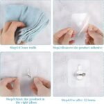 Anubhav Janni Bolt Sticker Self Adhesive Wall Screw Hook Punch-Free Wall-Mounted Transparent No Nails Drill Waterproof for Bathroom Kitchen Home Hanging ( pack of 20 ) - Image 6