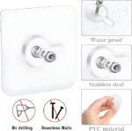 Anubhav Janni Bolt Sticker Self Adhesive Wall Screw Hook Punch-Free Wall-Mounted Transparent No Nails Drill Waterproof for Bathroom Kitchen Home Hanging ( pack of 20 ) - Image 7