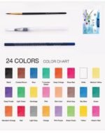 Anubhav Janni Water colours Cakes Kids Toy New Solid Watercolor Paint Set Portable Kit with Painting Art Supplies For Vibrant Colors Kits Brush Pens Palette and Durable Storage (Set Of 1) - Image 6