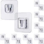Anubhav Janni One Sided Wall Stickers Hooks Heavy-Duty Self-Adhesive Wall-Sticking for Organization Bathroom Kitchen and Office Waterproof Stick Hook Stronger Plastic Male Female Hangers Hanging ( pack of 1 )