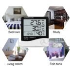 Anubhav Janni Htc Clock Room Thermometer With Humidity Incubator Meter And Accurate Temperature Indicator Wall Mounting LCD Digital Monitor Outdoor Indoor Clock Home Office (Pack Of 1 Pcs) - Image 7