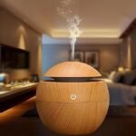 Anubhav Janni Wooden Humidifier Cool Mist Humidifiers Essential Oil Diffuser Aroma Air with Colorful Change for Car Office Babies humidifiers Home air humidifier Room Humidifire ( pack of 1 ) - Image 2